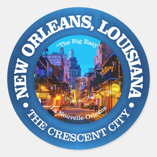 New Orleans (cities) Classic Round Sticker (Front)