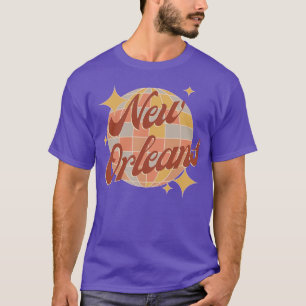 New Orleans City Disco ball Retro Vintage Style TS T-Shirt