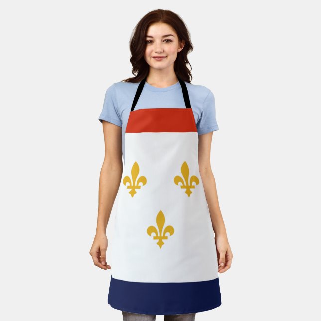 New Orleans City flag Apron (Worn)