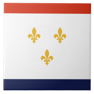 New Orleans city flag Tile