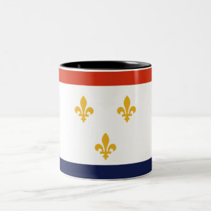 New Orleans city flag Two-Tone Coffee Mug