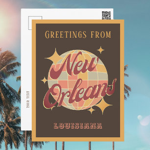 New Orleans City Louisiana Retro Vintage Postcard