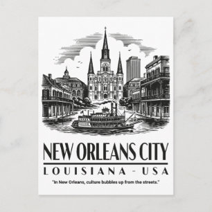 New Orleans City Louisiana USA Postcard