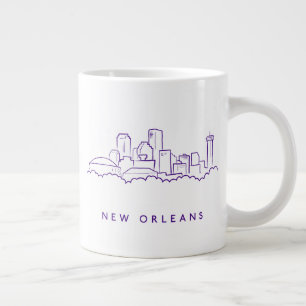 New Orleans City Skyline Large Coffee Mug