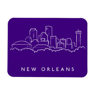 New Orleans City Skyline Magnet