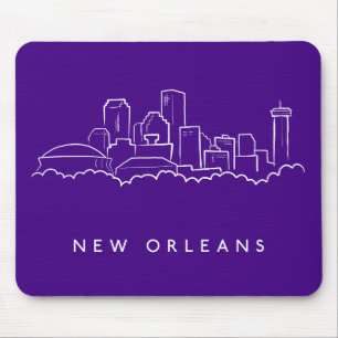 New Orleans City Skyline Mouse Mat
