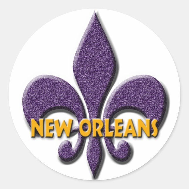New Orleans Classic Round Sticker (Front)