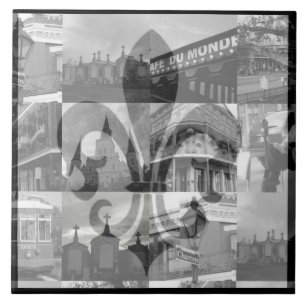 New Orleans Collage [Tile] Tile