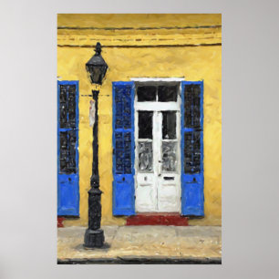 New Orleans Colours - Doors & Shutters Print