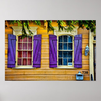 New Orleans Colours - Shutters Print