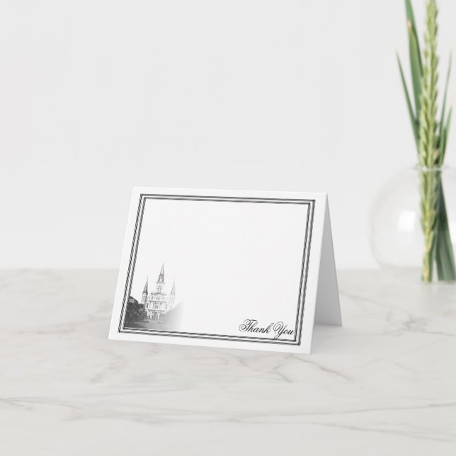 New Orleans Destination Wedding Thank You Card (Front)