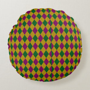 New Orleans DIamond Glitter Round Cushion