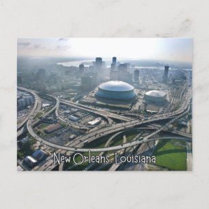 New Orleans Downtown Louisiana  Travel Postcard