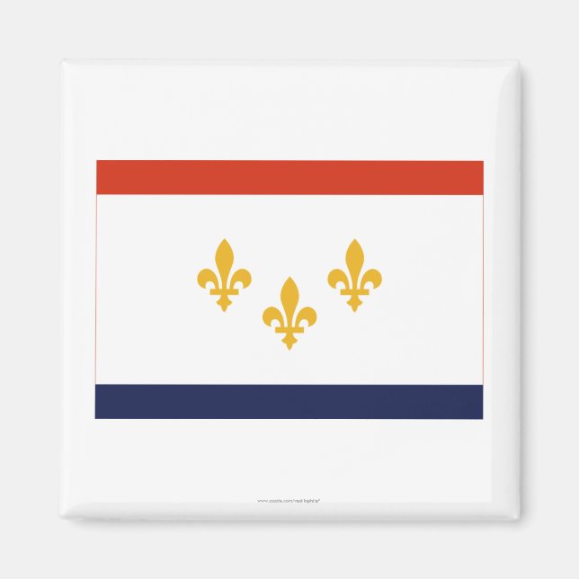 New Orleans Flag Magnet (Front)