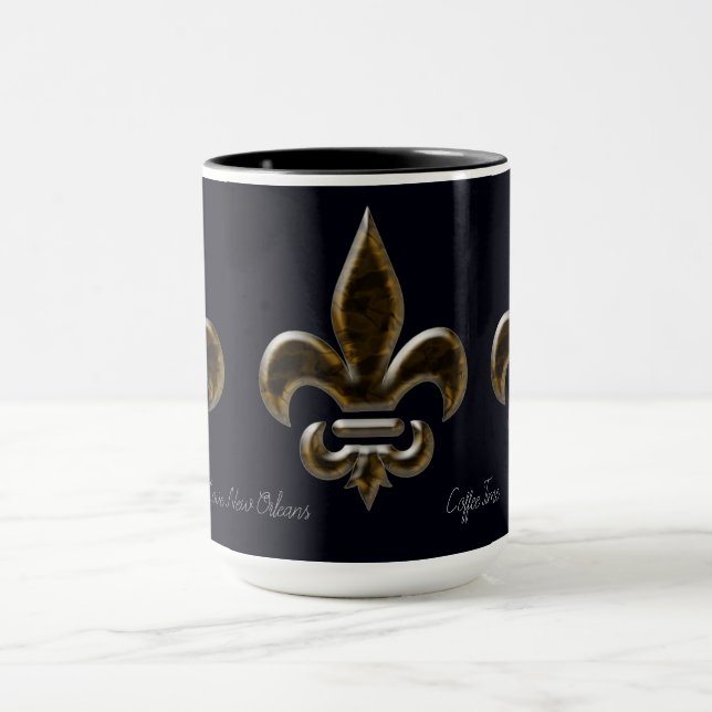 New Orleans Fleur-de-lis Coffee Mug (Center)