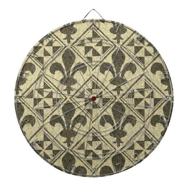 New Orleans Fleur-de-Lis Dart Board (Front)