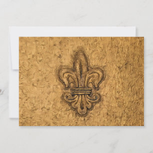 New Orleans French Fleur de Lis Invitation