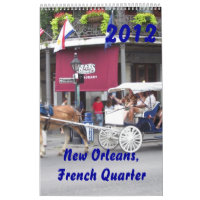New Orleans, French Quarter 2012 Calendar