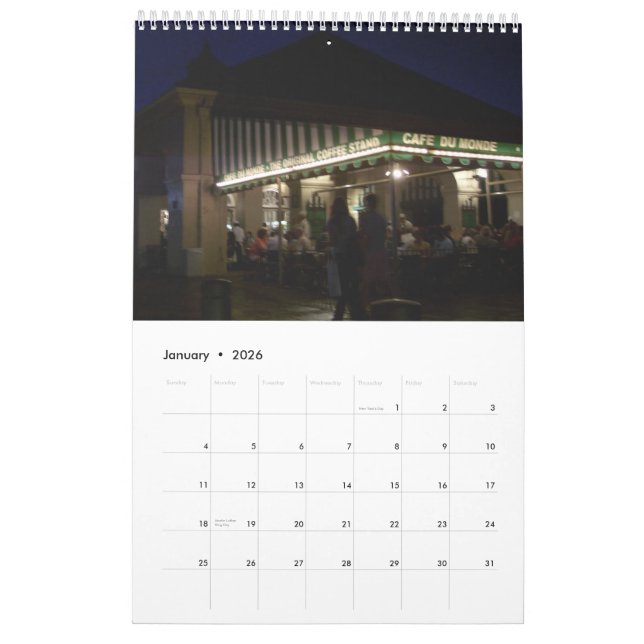 New Orleans, French Quarter 2012 Calendar (Jan 2026)