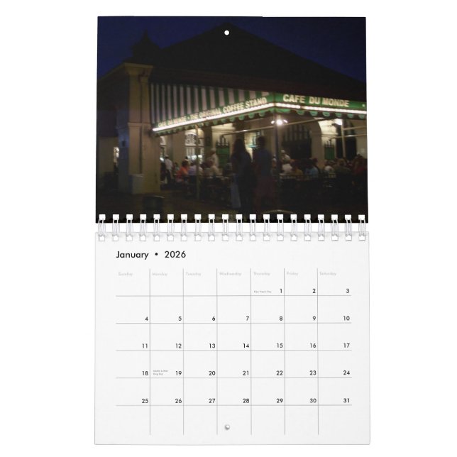 New Orleans, French Quarter 2013 Calendar (Jan 2026)