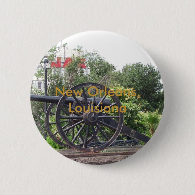 New Orleans French Quarter 6 Cm Round Badge (Front)
