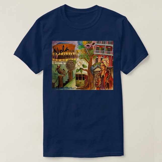 New Orleans   French Quarter and More  T-Shirt (Design Front)
