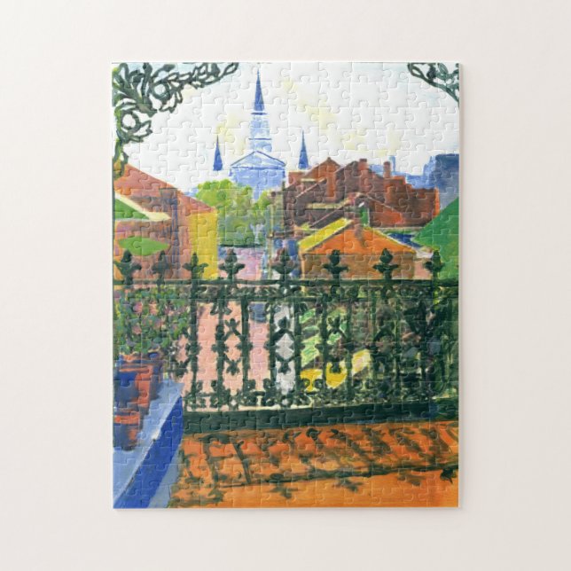 New Orleans French Quarter Balcony Jigsaw Puzzle (Vertical)