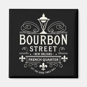 New Orleans French Quarter Bourbon Street Louisian Magnet