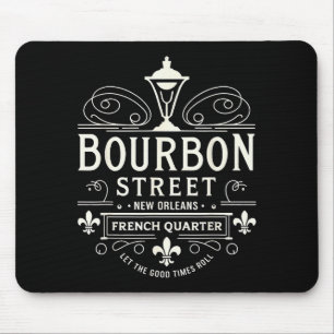 New Orleans French Quarter Bourbon Street Louisian Mouse Mat
