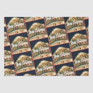 New Orleans French Quarter Corner Tissue Paper