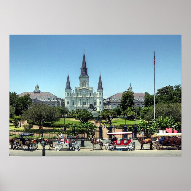 New Orleans French Quarter Jackson Square Print (Front)
