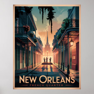 New Orleans French Quarter Poster