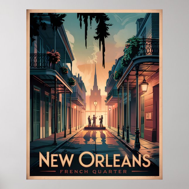 New Orleans French Quarter Poster (Front)