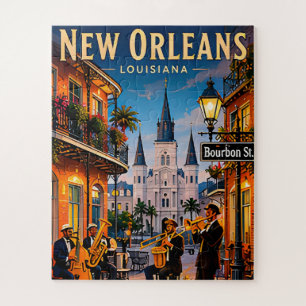 🎷 New Orleans French Quarter Street Views Jigsaw Puzzle