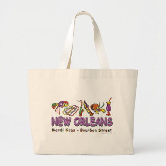 New-Orleans-Fun- Large Tote Bag