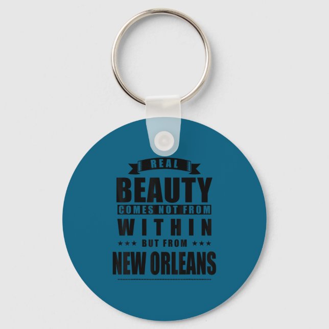 New Orleans - Funny D City Gift  Key Ring (Front)