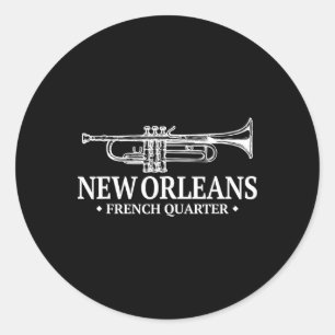 New Orleans Gifts And Tees Uni Mardi Gras  Classic Round Sticker