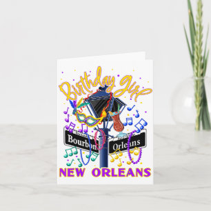 New Orleans Girls' Birthday French Quarter Girls T Card