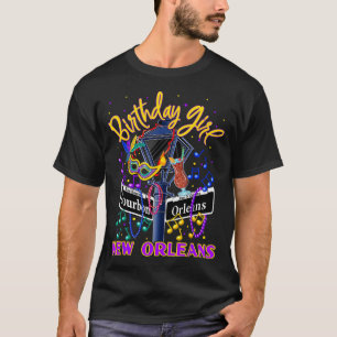New Orleans Girls' Birthday French Quarter Girls T T-Shirt