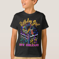 New Orleans Girls' Birthday French Quarter Girls T