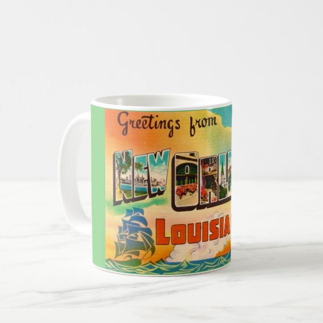 New Orleans Greeting  Coffee Mug (Front Left)