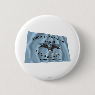 New Orleans Greys Flag 6 Cm Round Badge