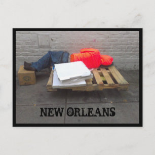 New Orleans Homeless Postcard