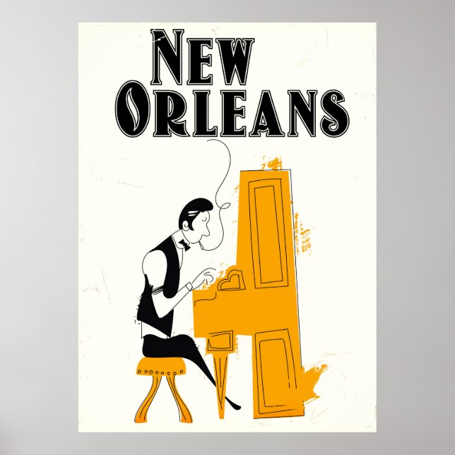 New Orleans Honky Tonk Poster (Front)