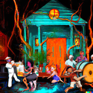 New Orleans Hurricane Party Cushion