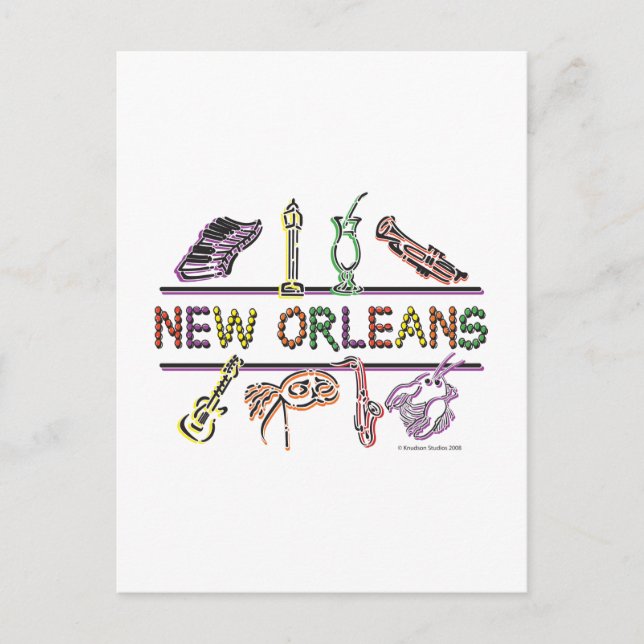 New-Orleans-ICONS- copy Postcard (Front)