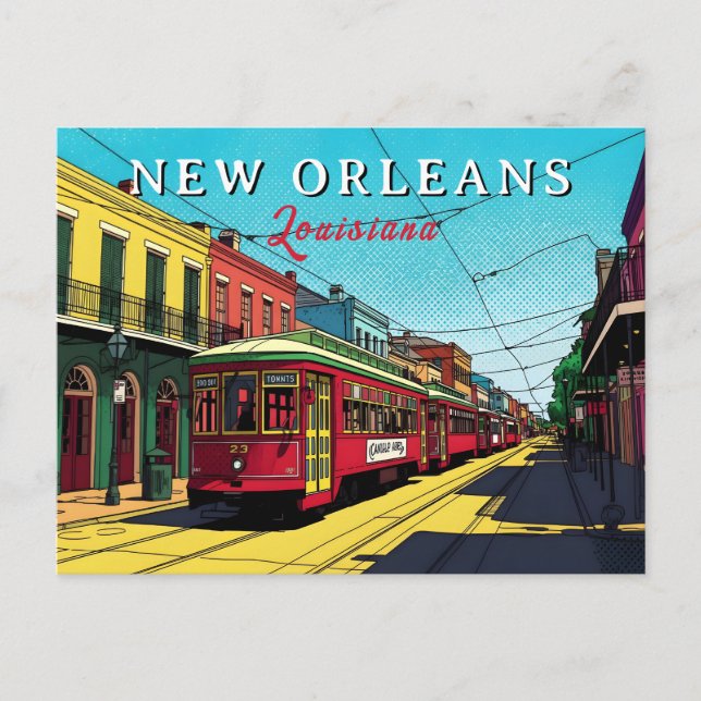 New Orleans Inspired Urban Art Postcard (Front)