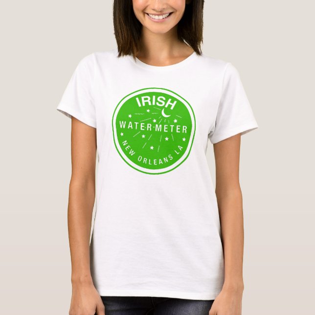 New Orleans Irish Water Metre Cover T-Shirt (Front)
