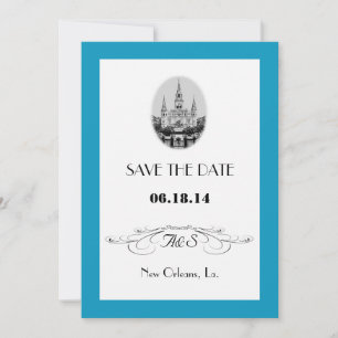 New Orleans Jackson Square Save the Date Cards