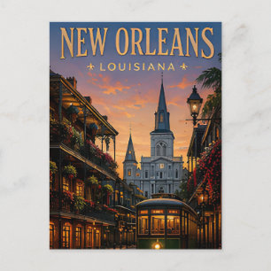 New Orleans Jazz Heritage Travel Postcard